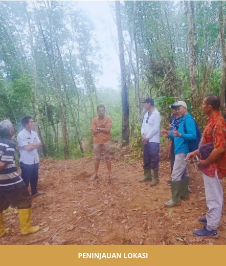 Peninjauan lokasi bersama warga